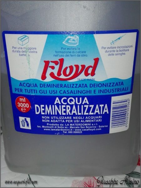 acqua acqua demineralizzata