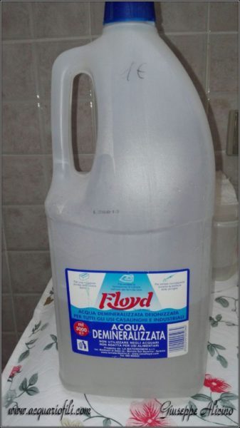 acqua acqua demineralizzata