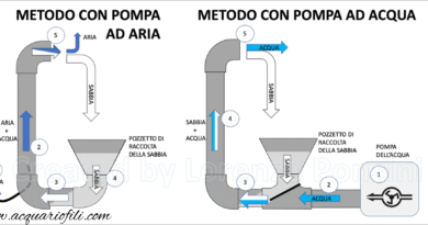 cascata in acquario